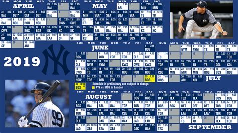 new york yankees baseball schedule 2017
